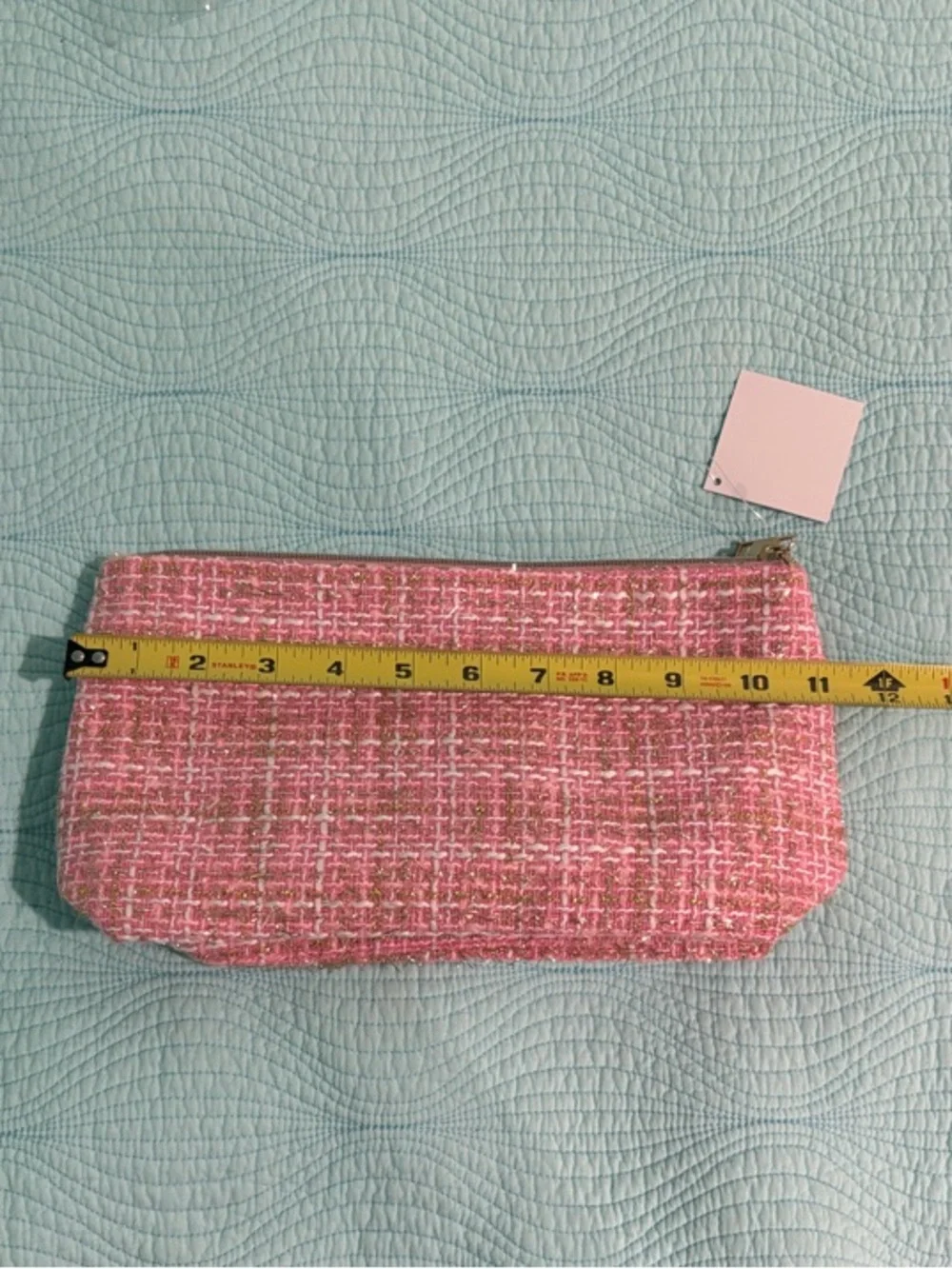 Tweed Makeup Zipper Pouch